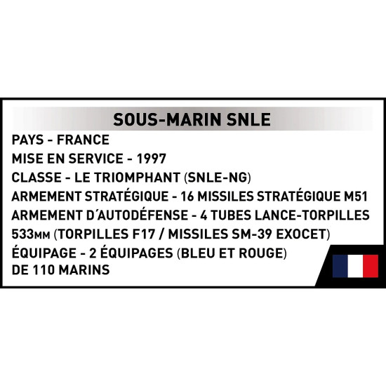 Klocki Sous-Marin SNLE 643 klocki