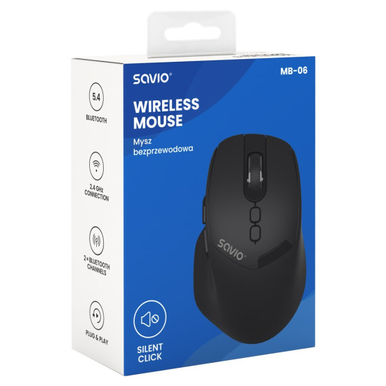 Mysz bezprzewodowa MB-06 ergonomiczna 2.4 GHz
