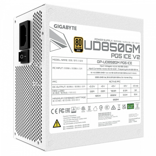 Zasilacz modularny 850W GP-UD850GM PG5 V2 ICE 80+ Gold