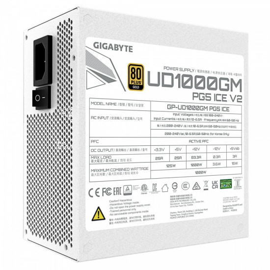 Zasilacz modularny 1000W GP-UD1000GM PG5 V2 ICE 80+ Gold