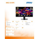 Monitor MAG 321UPX QD-OLED 31.5'/LED/UHD/Curv/160HZ/Black 