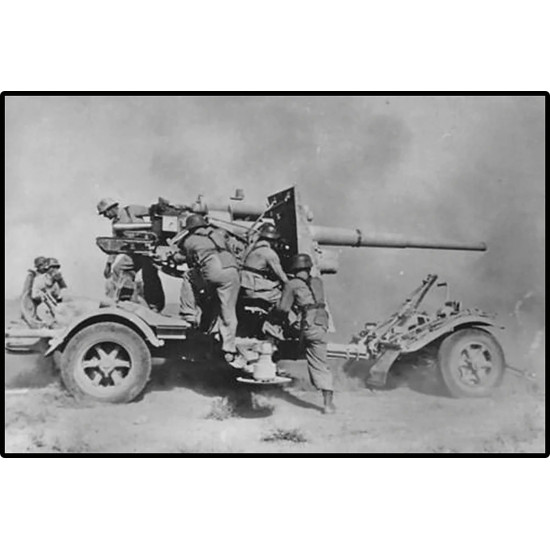 Klocki 8.8 cm Flak z wózkiem 360 klocków