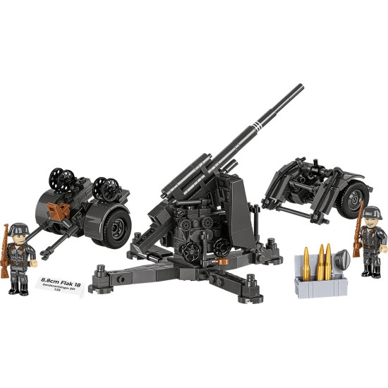 Klocki 8.8 cm Flak z wózkiem 360 klocków