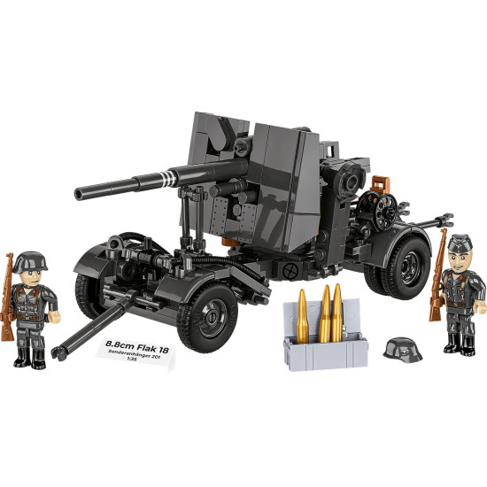 Klocki 8.8 cm Flak z wózkiem 360 klocków