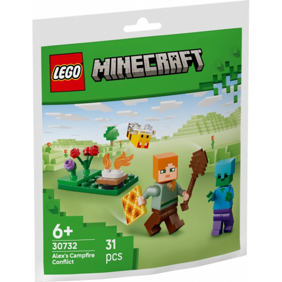 Klocki Minecraft 30732 Potyczka Alex przy ognisku 