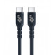 Kabel USB C - USB C 50cm silikon czarny 2.0