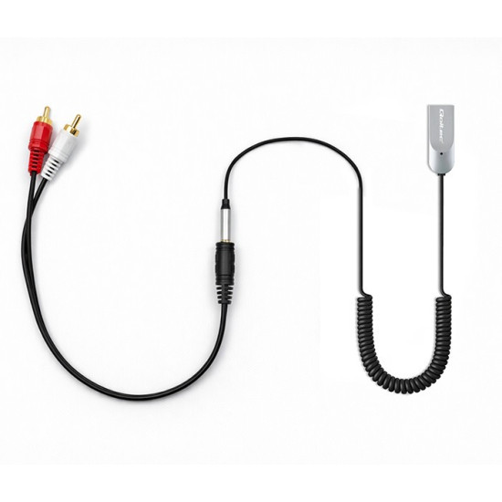 Bezprzewodowy adapter odbiornik dźwięku Audio HiFi Home&Car | Bluetooth 6.0 | 2 x RCA | 1 x AUX MiniJack 3.5mm | USB | Mikrofon 