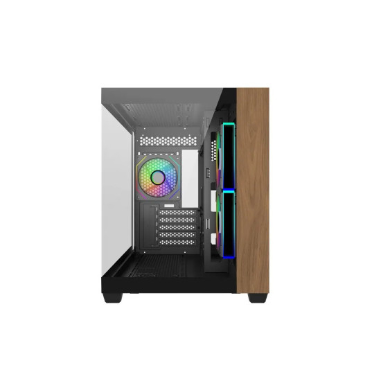 Obudowa Elite 481 Wood 270° Seamless Glass mATX 