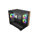 Obudowa Elite 481 Wood 270° Seamless Glass mATX 