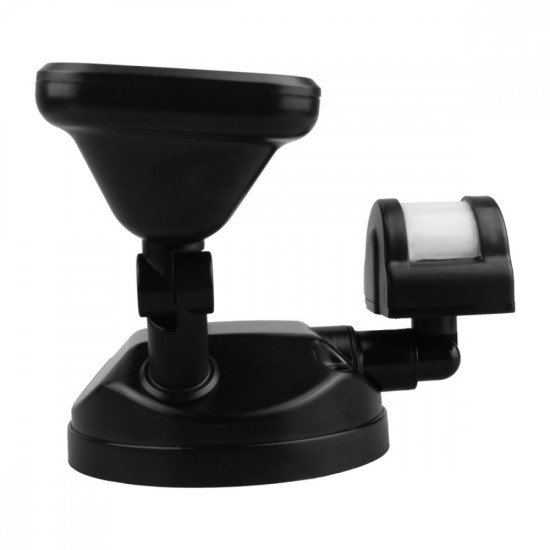 Ścienna lampa LED, czujnik PIR MCE524B 20W, 1500lm, IP65. neutral white 4000K, czarna 