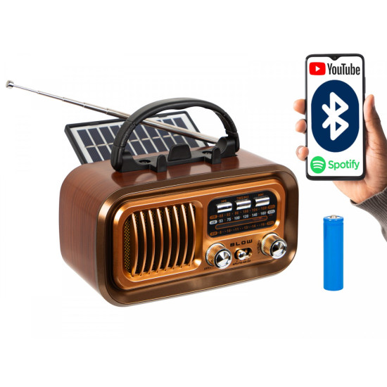 Radio przenośne analogowe AM/FM RA16 solarne