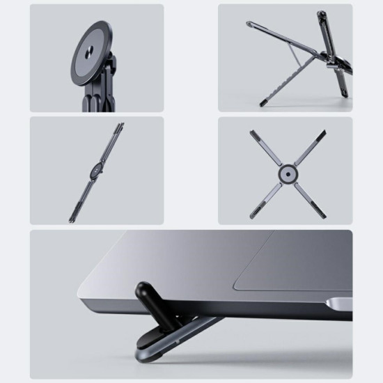 Podstawka laptop/tablet /smartfone kompatybilna z MagSafe Szara