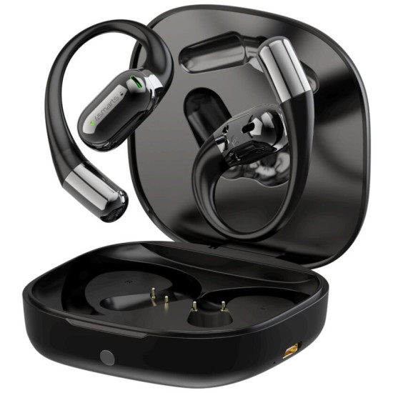 Słuchawki Bluetooth OWS tłumacz AI z wyświetlaczem SkyBuds Czarne 