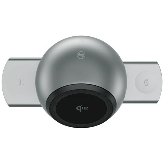 Stacja ładująca ChargeBot Sound Qi2 Szara 