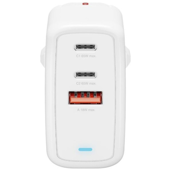 Ładowarka sieciowa Flex 65W 2xUSB-C + 1xUSB-A Biała 