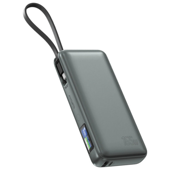 Powerbank Enterprise 20000mAh 165W z wbudowanym kablem USB-C LCD 