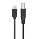Kabel USB CM-BM 1.8m czarny drukarkowy