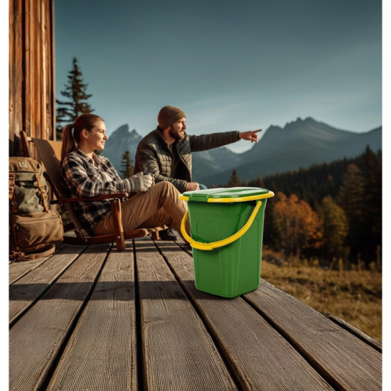 Toaleta turystyczna  GB320GO ciemnozielono-pomarańczowa