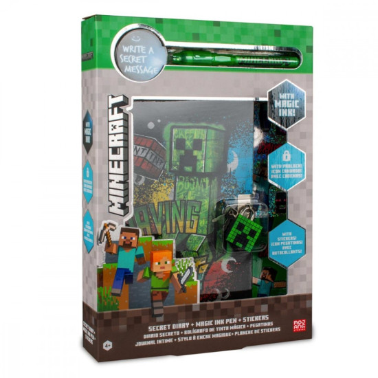 Pamiętnik z magicznym długopisem Minecraft 