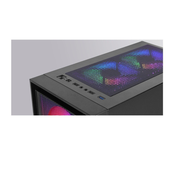 Obudowa MARS MC-AIR BLACK ATX 4x FRGB fan