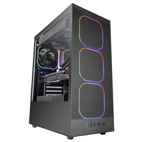 Obudowa MARS MC-NEBULA BLACK ATX 4xARGB fans