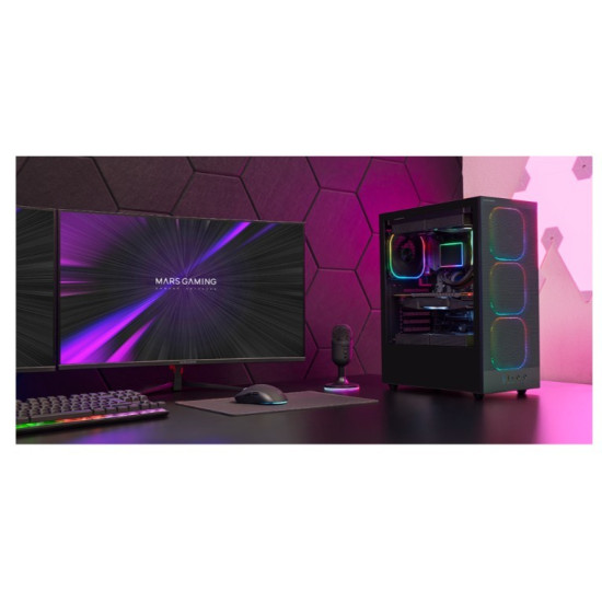 Obudowa MARS MC-NEBULA BLACK ATX 4xARGB fans