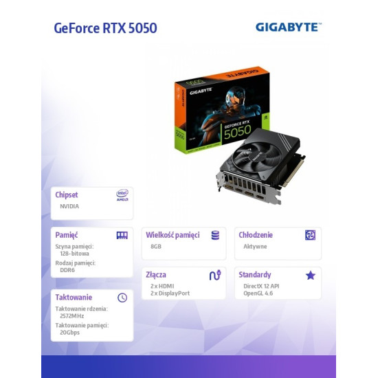 Karta graficzna GeForce RTX 5050 D6 8G 2HDMI/2DP