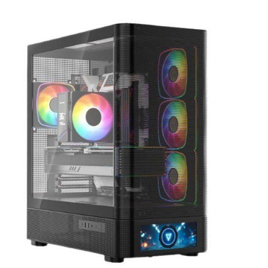 Obudowa Volcano AQ500 ARGB MIDI BLACK