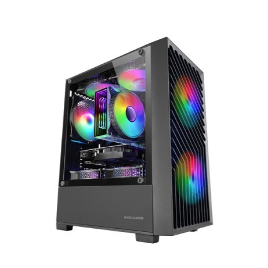 Obudowa MARS MC-VORTEX BLACK mATX 3xFRGB fans