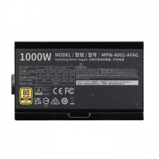 Zasilacz modularny Elite Gold 1000W ATX 3.1 80 Plus Gold