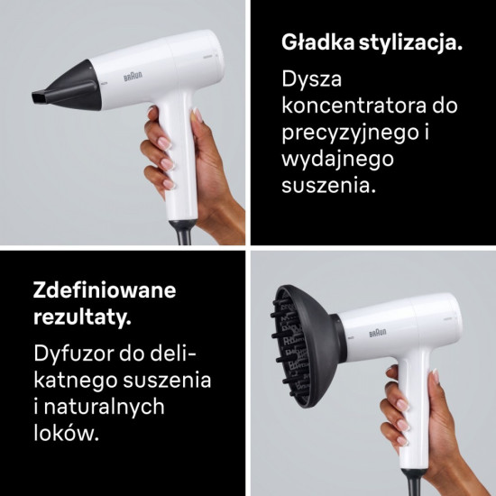 Suszarka do włosów z dyfuzorem 1800W HD155E