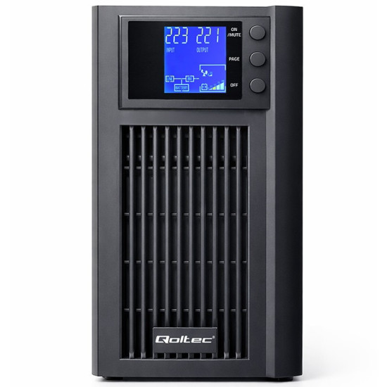 Zasilacz awaryjny UPS Pure Sine Wave | 2kVA | 1600W | AVR | LCD |Czysty Sinus 