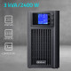 Zasilacz awaryjny UPS Pure Sine Wave | 3kVA | 2400W | AVR | LCD |Czysty Sinus 