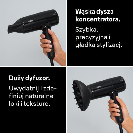 Suszarka do włosów z dyfuzorem 2100W HD215E