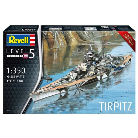 Model plastikowy statek Tirpitz 1:350