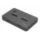Stacja dokująca dysków z funkcją klonowania | USB-C 3.1 Gen2 10Gbps | SSD M.2 NVMe (max. 2x 4TB) | Funkcja Offline Clone | Czarna
