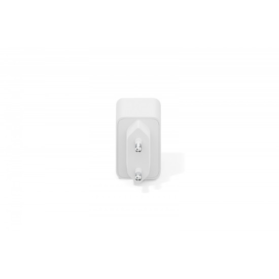 Ładowarka sieciowa/zasilacz USB 20W, 1x USB-C, 1x USB-A, biała 