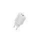 Ładowarka sieciowa/zasilacz USB GaN 30W, 1x USB-C, 1x USB-A, biała