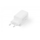 Ładowarka sieciowa/zasilacz USB GaN 45W, 1x USB-C, 1x USB-A, biała 