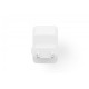 Ładowarka sieciowa/zasilacz USB GaN 45W, 1x USB-C, 1x USB-A, biała 