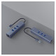 Hub AK-58 3-portowy USB-A 3.1 Gen 1 z adapterem RJ-45 Gigabit Ethernet, Ak-58