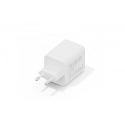 Ładowarka sieciowa/zasilacz USB GaN 100W, 2x USB-C, 1x USB-A, biała