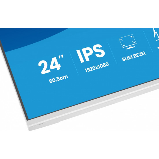 Monitor ProLite 23.8 cala XB2497HSU-W1  IPS,FHD,HDMI,DP,120Hz,350CD,2xUSBv3.2, 2xUSB-C, GW 5lat, HAS 150/PIVOT, BIAŁY