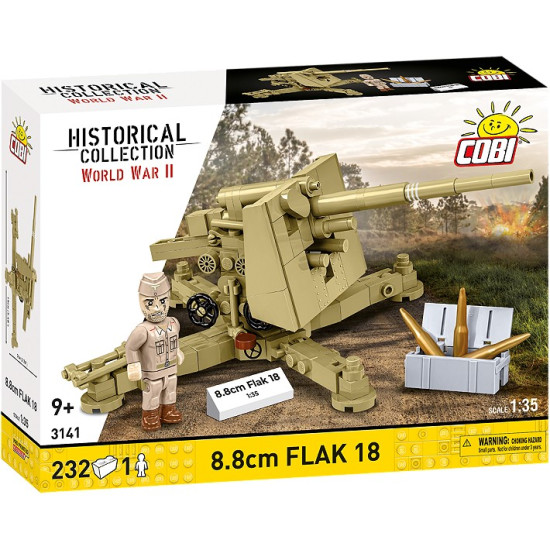 Klocki 8,8 cm Flak 18 232 klocki 1:35