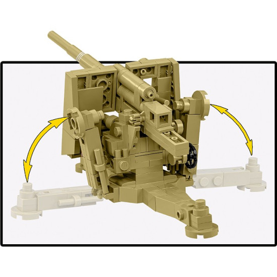 Klocki 8,8 cm Flak 18 232 klocki 1:35