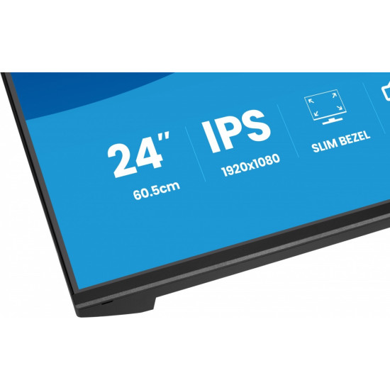Monitor 24 cale X2493HSU-B1 IPS,FHD,HDMI,DP,120Hz, 1500:1, 2xUSB,    350cd, cienka ramka z 4 stron 