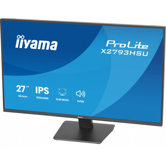 Monitor 27 cali X2793HSU-B1 IPS.HDMI.DP.120Hz,2xUSB, 1500:1,350cd,   cienka ramka z 4 stron 