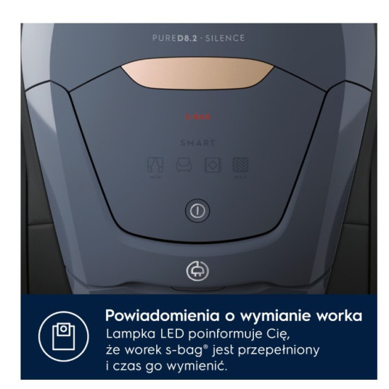 Odkurzacz workowy Pure D8 PD82-8DB SILENCE