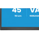 Monitor ProLite 44.5 cala XCB4594DQSU-B1 ,VA,DQHD,2xDP,2xHDMI,1500R,32:9,      450 cd/m2,  3000:1, USB HUB x4 (2x Type-A, 2x Type-C), 2 x 3W