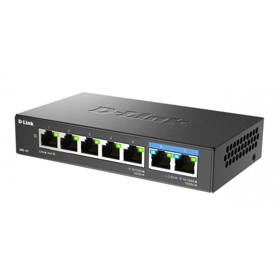 Przełącznik 7 portów 5x1GE 2x2.5GE DMS-107/E